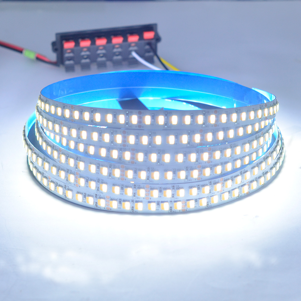 Single Row DC24V 5050SMD 600LEDs 2in1 Flexible LED Strip Light - Color Temperature Pure White+Warm White Single Row DC24V 5050SMD 600LEDs 2in1 Flexible LED Strip Light - Color Temperature Pure White+Warm White